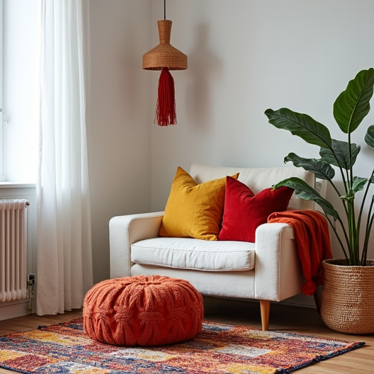 Top trending Indian rug in modern living room