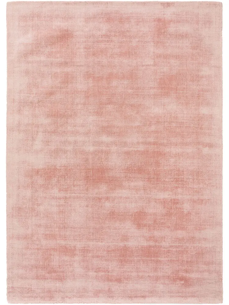BLUSH VELVET – Handmade Solid Area Rug in Blush Pink / Dusty Rose | Perfect for Bedroom, Living room Decor
