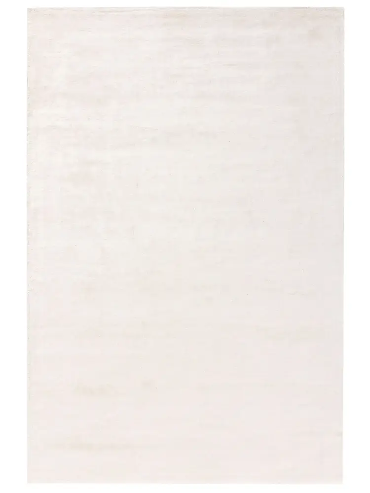 Pearl White – Handmade Abstract Area Rug in Creame | Viscose | Perfect for Bedroom, Living room and Hallway | Haus of Weaves