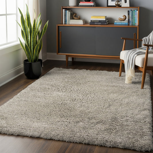 Sahara Mist – Handmade Shaggy Area Rug in Warm Beige | Polyester | Perfect for Bedroom, Living room and Hallway | Haus of Weaves