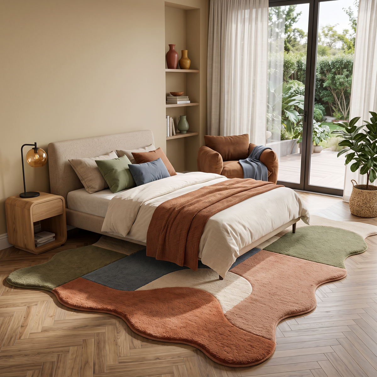 Multicolor Abstract Hand-Tufted Wool Area Rug – Forma | Haus of Weaves
