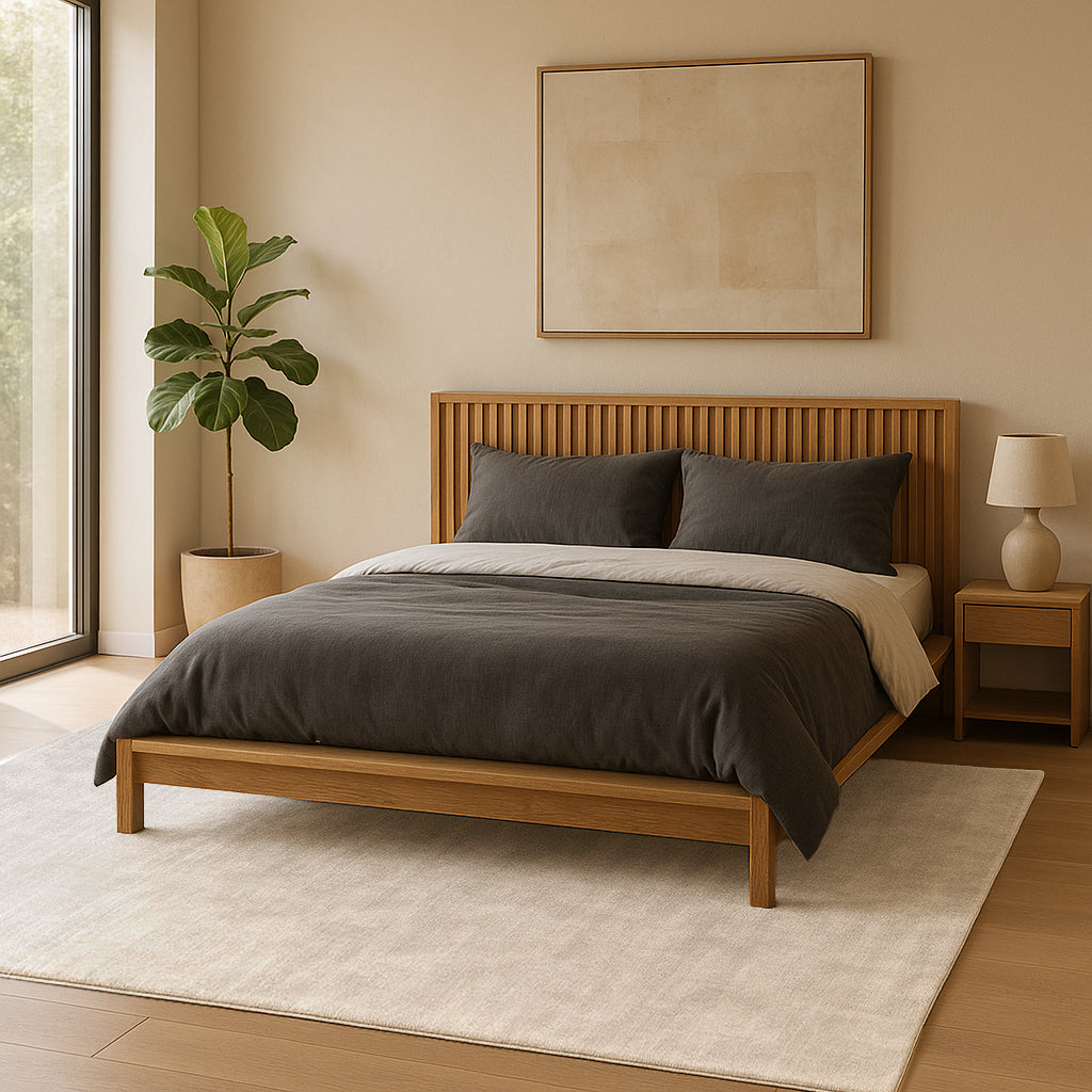 PEARL MIST β Handmade Solid Area Rug in Pearl Grey / Dove Grey | Perfect for Bedroom, Living room Decor