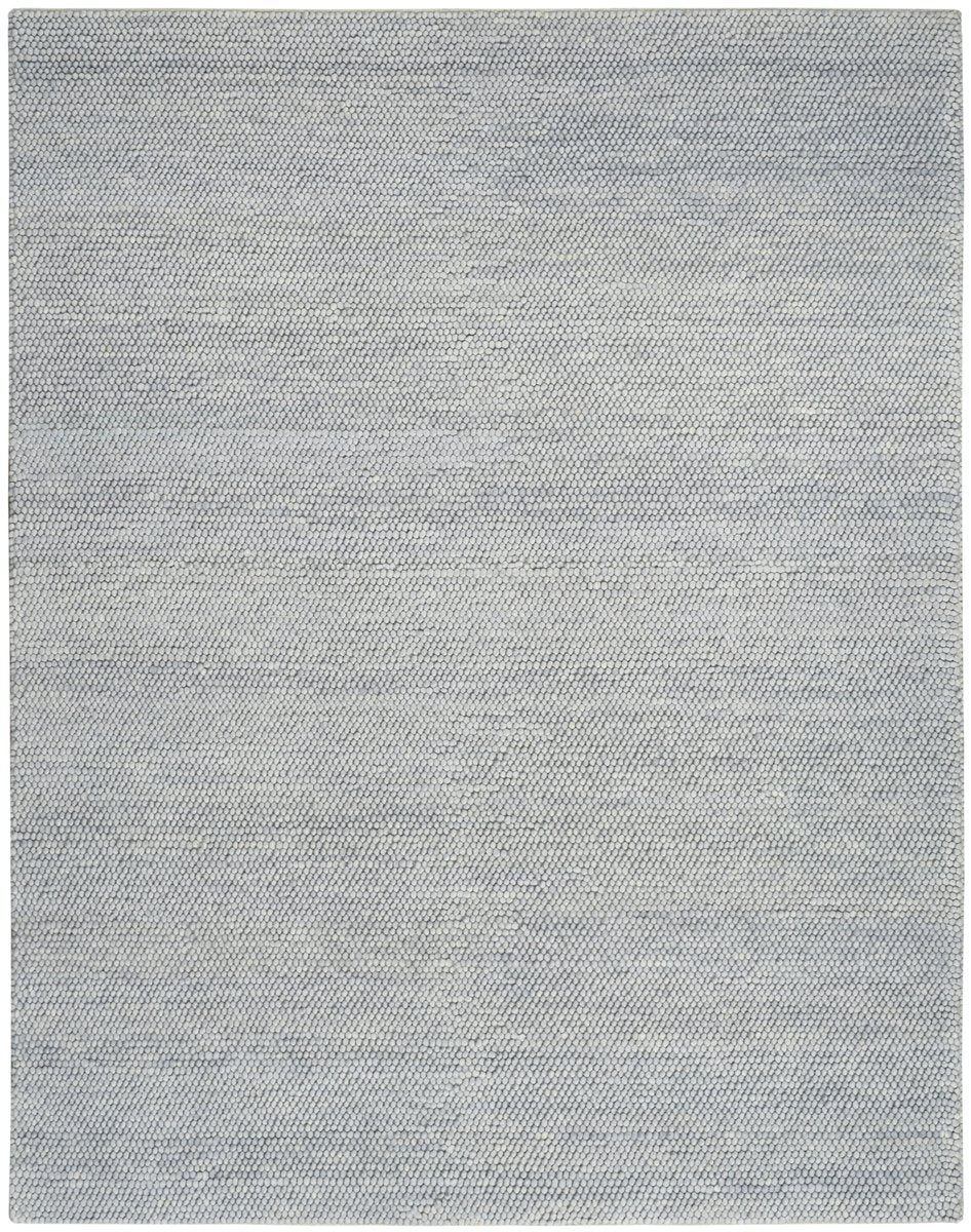 Nordic Mist – Handmade Contemporary Area Rug in Light Grey | Wool & Polyester | Perfect for Bedroom, Living room and Hallway | Haus of Weaves