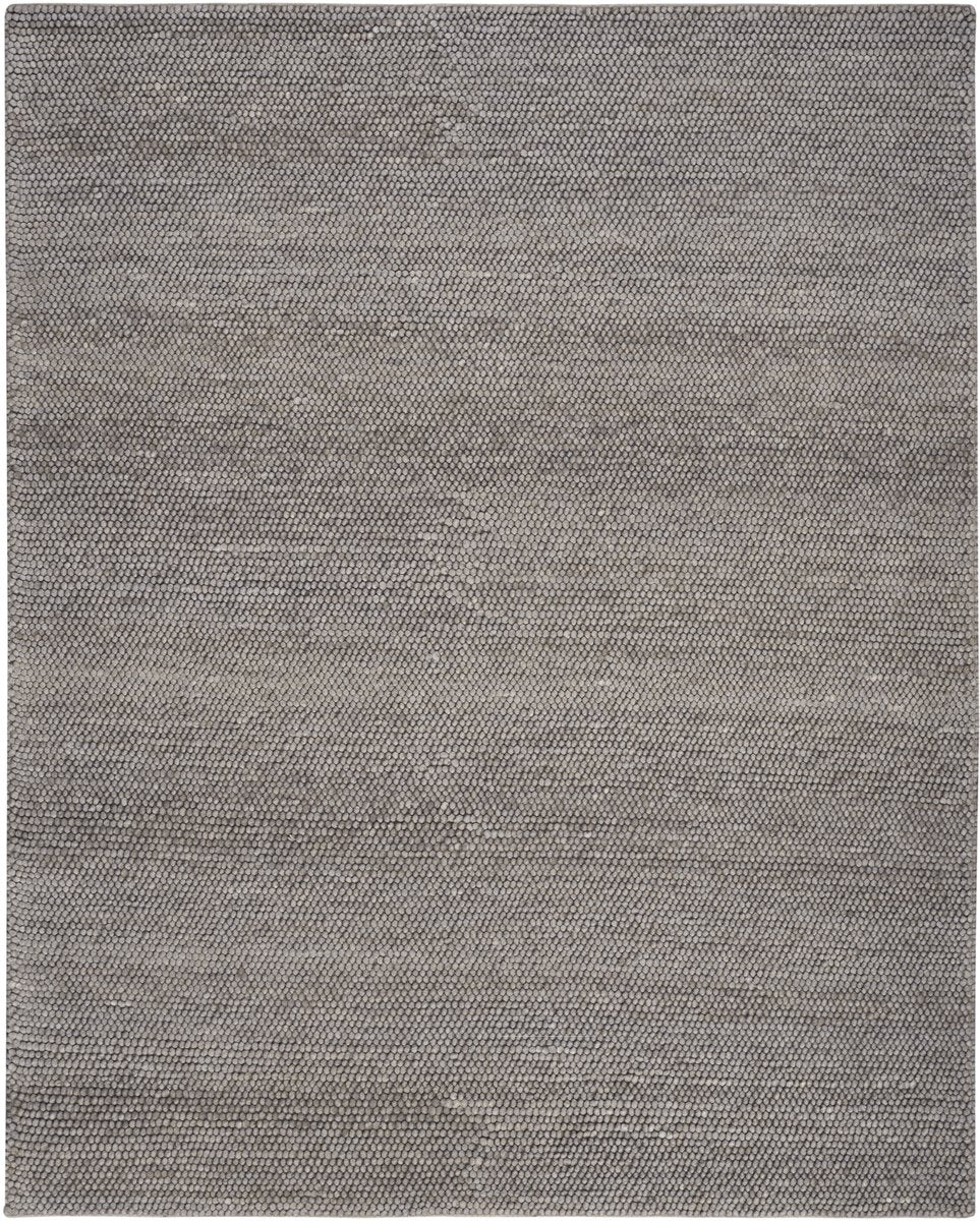 Metropolitan Slate – Handmade Contemporary Area Rug in Medium Grey | Wool & Polyester | Perfect for Bedroom, Living room and Hallway | Haus of Weaves