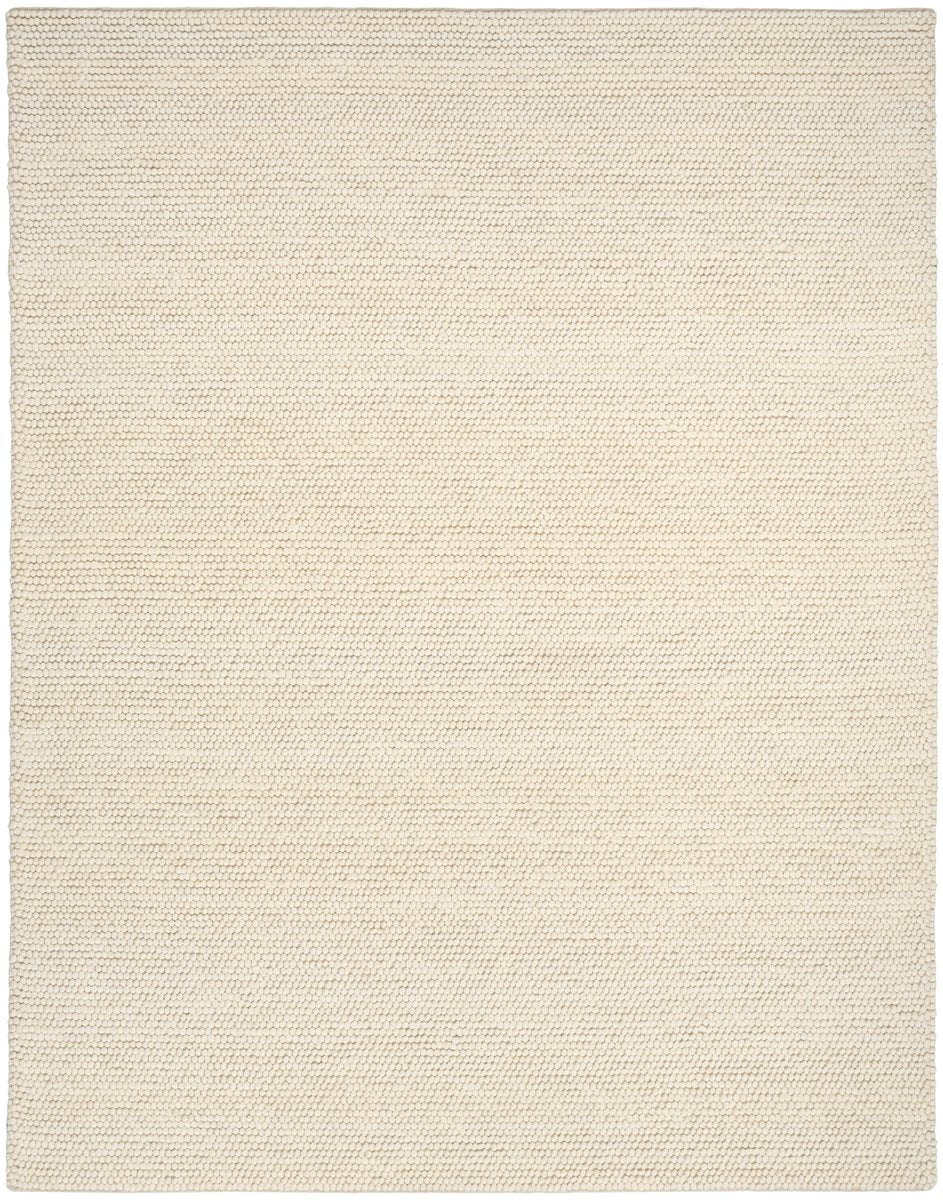 Coastal Drift – Handmade Contemporary Area Rug in Warm Cream | Wool & Polyester | Perfect for Bedroom, Living room and Hallway | Haus of Weaves