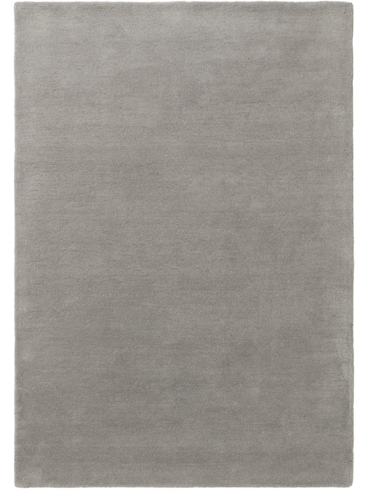 Pebble Beach – Handmade Solid Area Rug in Warm Grey | Wool | Perfect for Bedroom, Living room and Hallway | Haus of Weaves