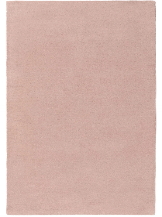 Blush Dawn – Handmade Solid Area Rug in Dusty Pink | Wool | Perfect for Bedroom, Living room and Hallway | Haus of Weaves