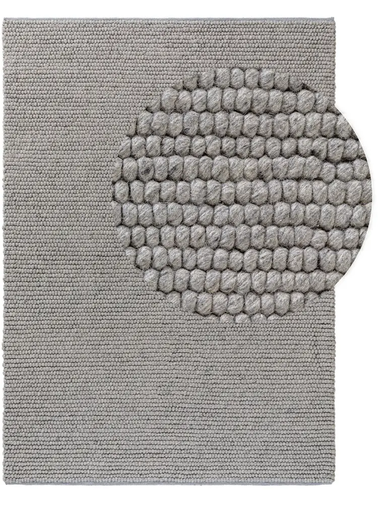 Orbis Shadow – Handmade Geometry Rug in Charcoal/Grey | Wool & Polyester |  Perfect for Bedroom, Living room and Hallway | Haus of Weaves