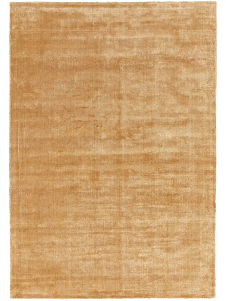 Golden Honey – Handmade Abstract Area Rug in Golden | Viscose | Perfect for Bedroom, Living room and Hallway | Haus of Weaves