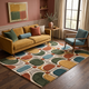 Arcade Mosaic – Retro Geometric Multicolor Area Rug | Haus of Weaves