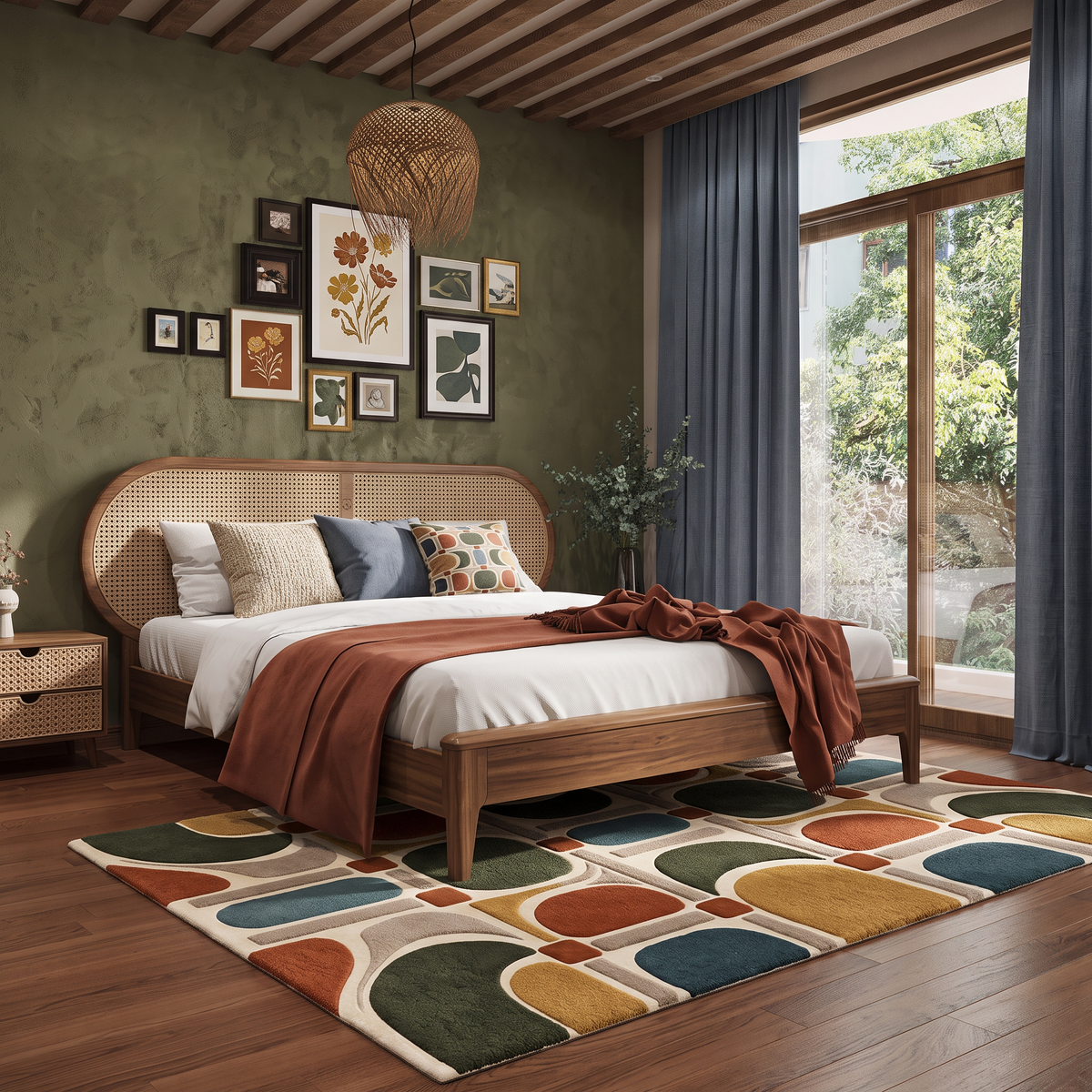 Arcade Mosaic – Retro Geometric Multicolor Area Rug | Haus of Weaves