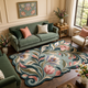 Willow Bloom – Art Nouveau Floral Botanical Area Rug | Haus of Weaves