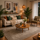 Taupe Border Minamilist Wool Hand-Tufted Area Rug – Ripped Frame | Haus of Weaves
