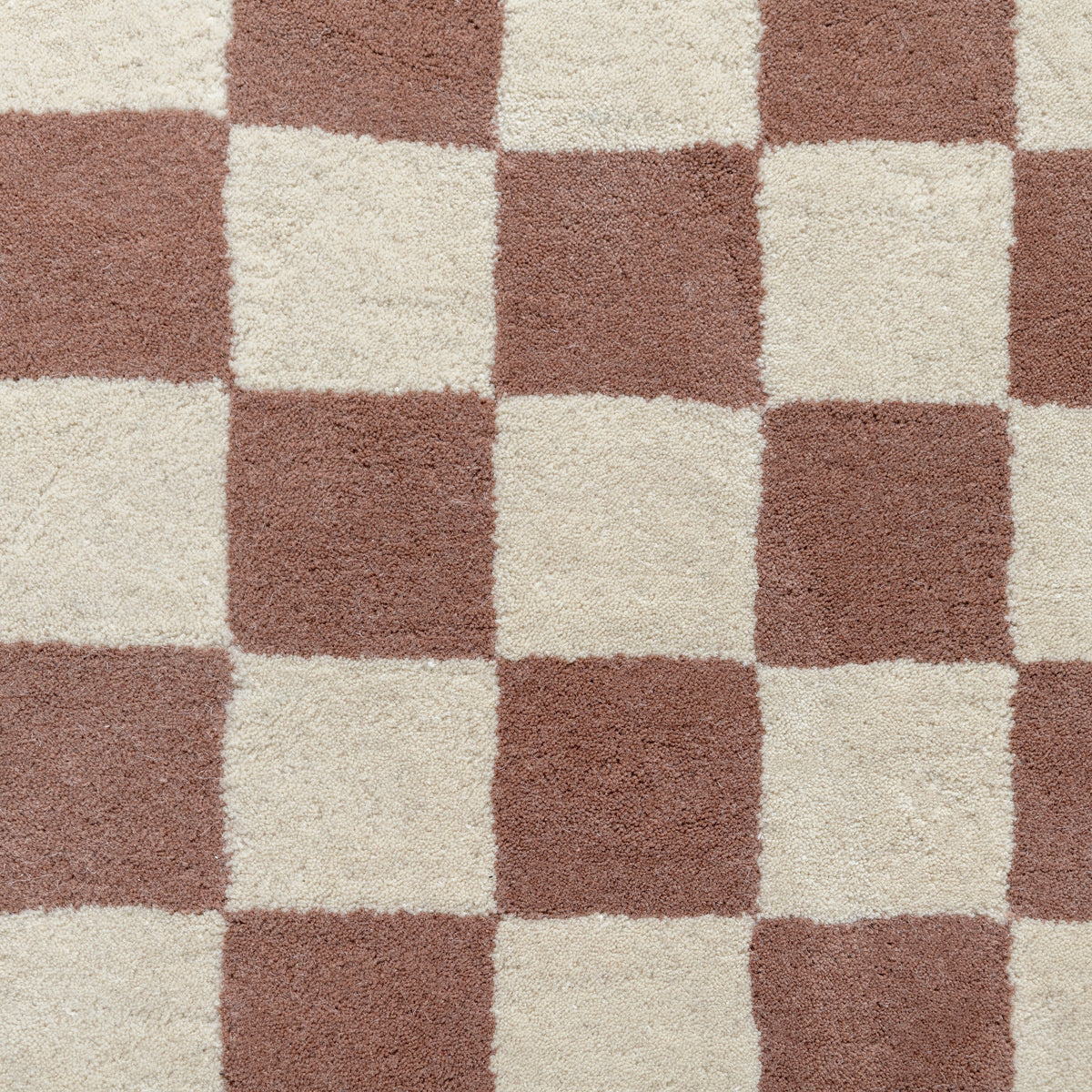 Dune Check – Taupe & Cream Checkerboard Area Rug | Haus of Weaves