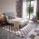 Lavender Check – Lavender & Ivory Checkerboard Area Rug | Haus of Weaves