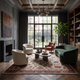 Heritage Floral - Rust & Slate Oriental Wool Hand-Tufted Area Rug | Haus of Weaves