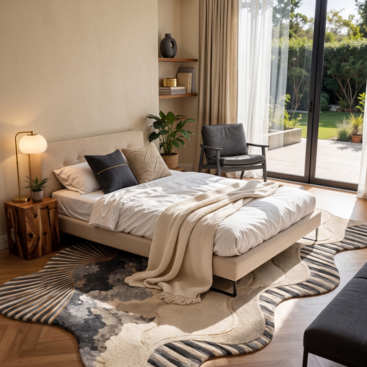 Marble Current – Luxury Abstract Marble Area Rug | Haus of Weaves