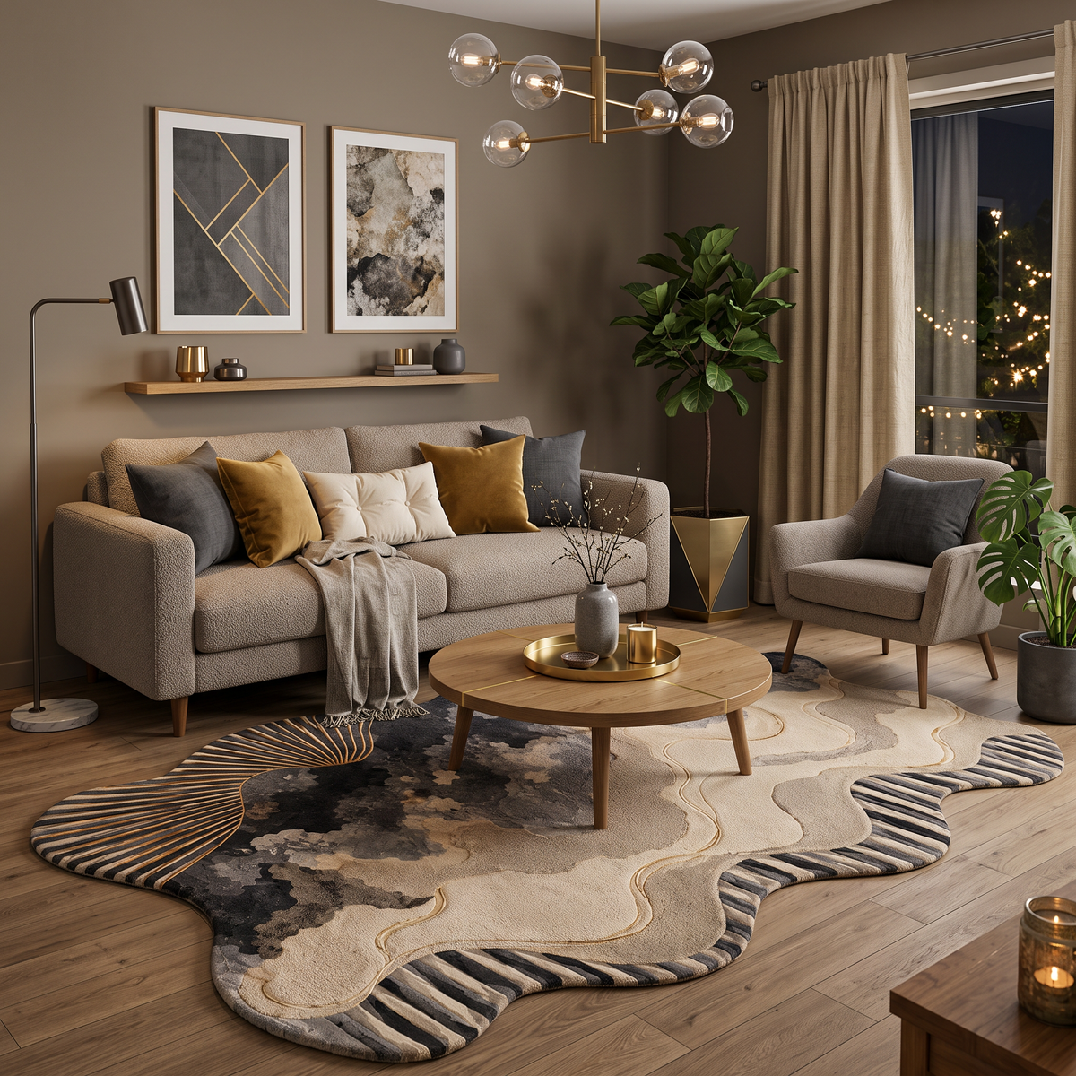 Marble Current – Luxury Abstract Marble Area Rug | Haus of Weaves