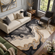 Marble Flow – Grey, Ivory & Gold Abstract Area Rug | Haus of Weaves (Copy)