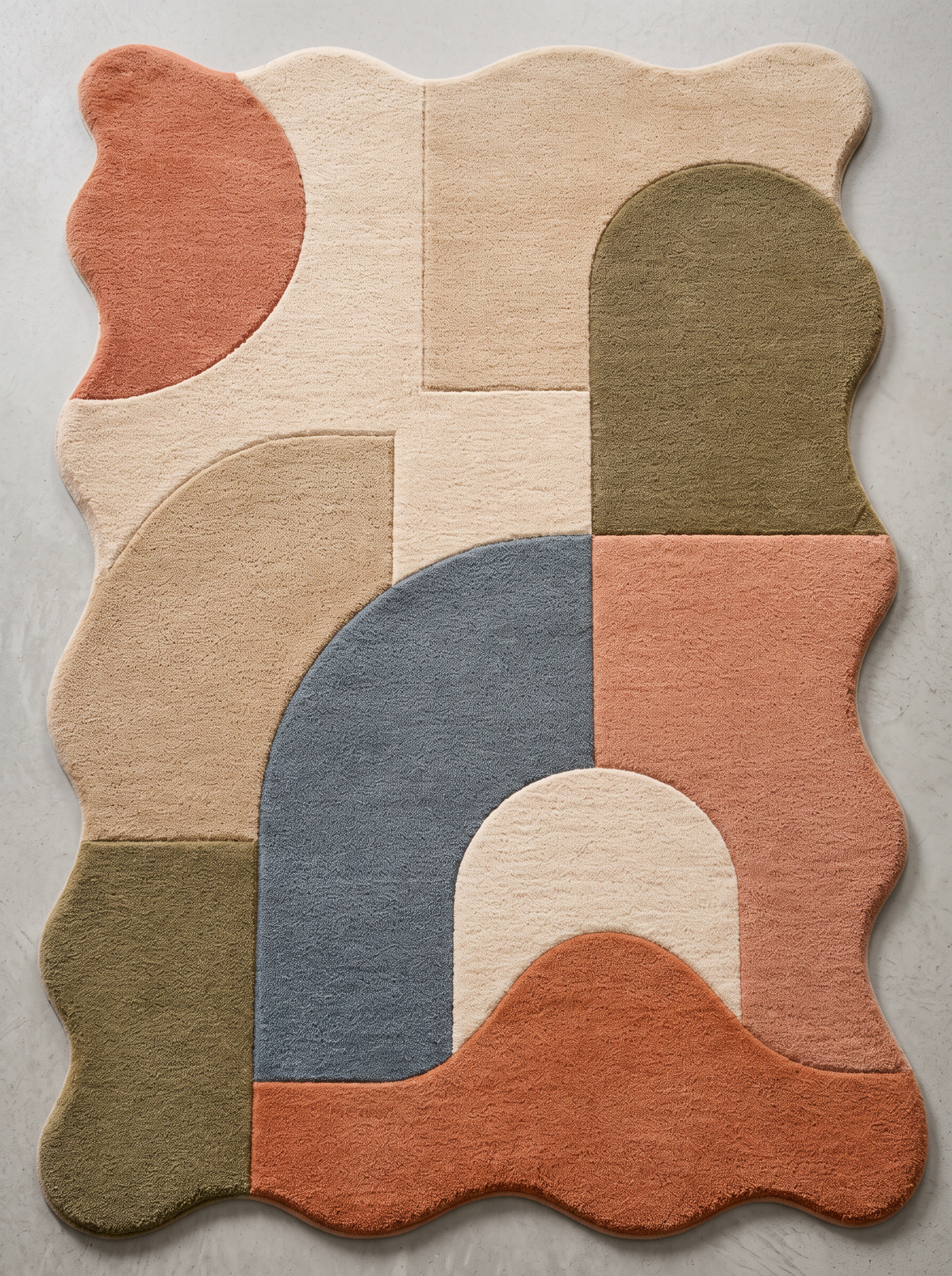 Multicolor Abstract Hand-Tufted Wool Area Rug – Forma | Haus of Weaves