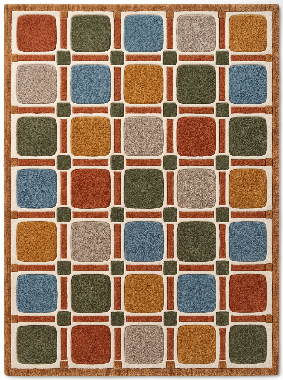Modular Muse – Multicolor Modern Geometric Area Rug | Haus of Weaves