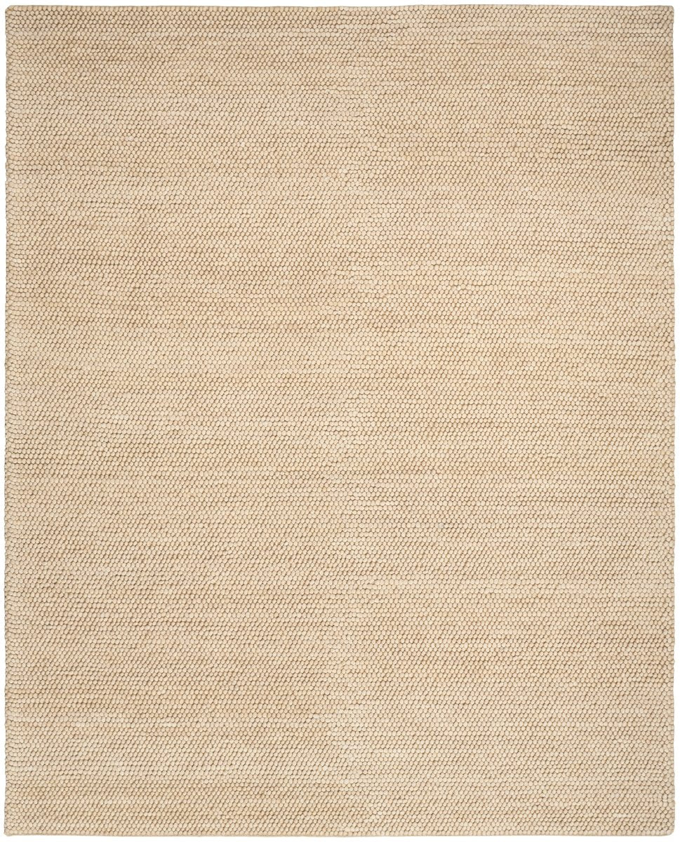 Sahara Whisper – Handmade Contemporary Area Rug in Warm Beige | Wool & Polyester | Perfect for Bedroom, Living room and Hallway | Haus of Weaves