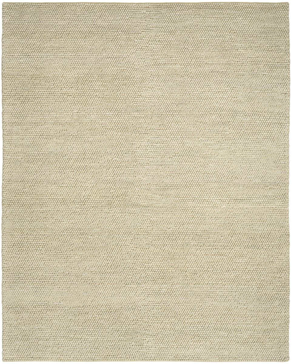 Autumn Fields – Handmade Contemporary Area Rug in Soft Taupe | Wool & Polyester | Perfect for Bedroom, Living room and Hallway | Haus of Weaves
